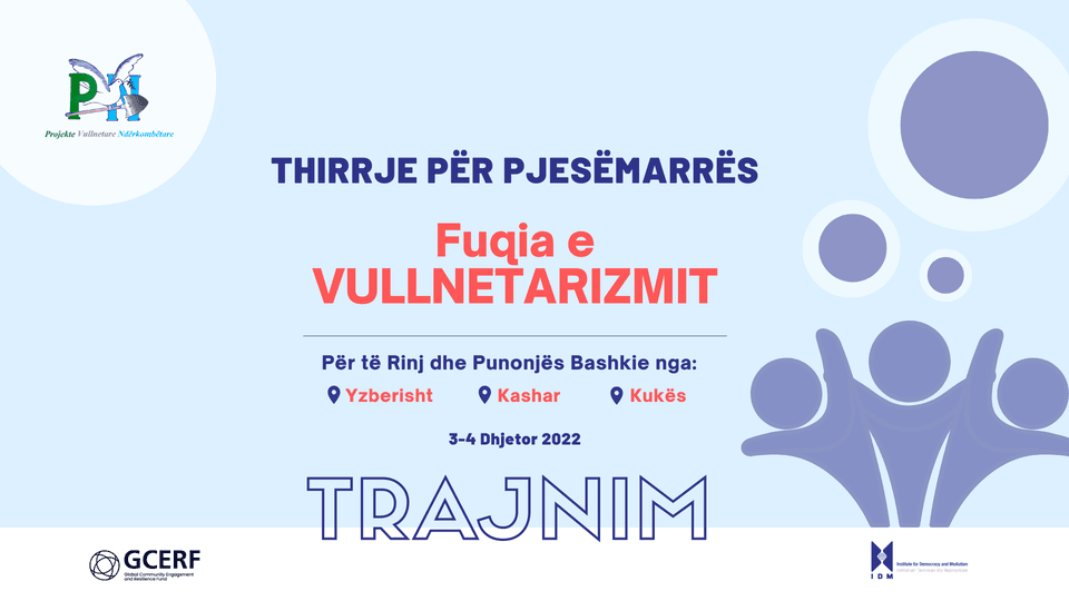 THIRRJE PER PJESEMARRES Trajnim