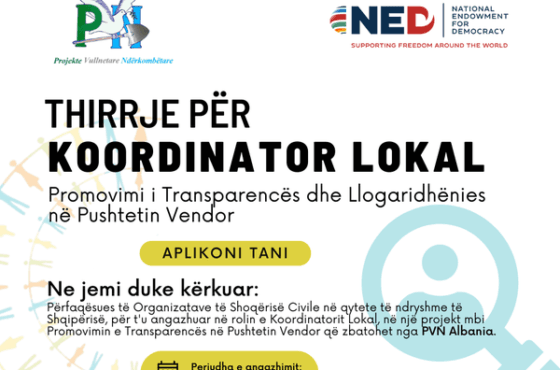 Thirrje për Koordinatorë Lokal
P